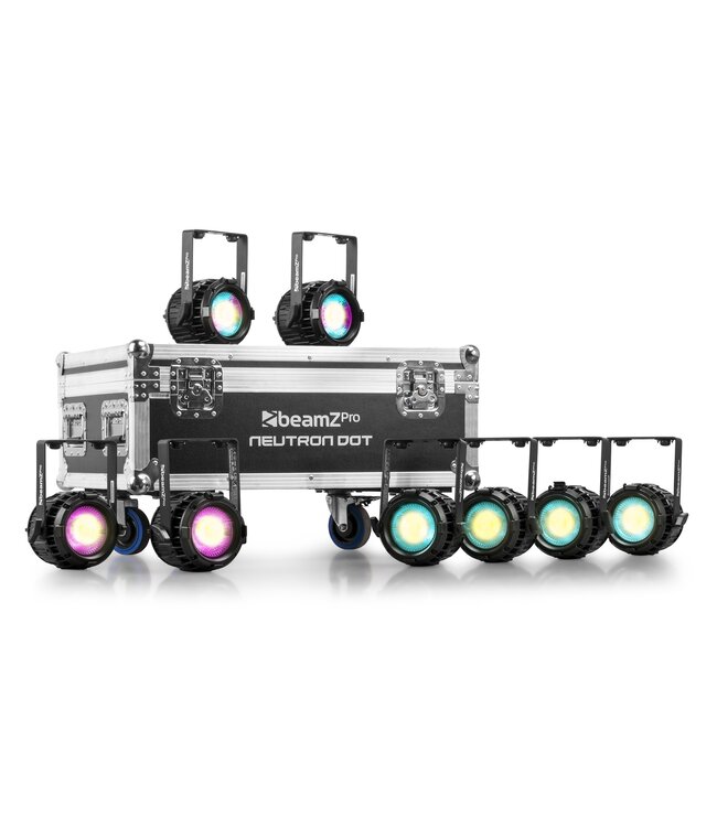 Beamz FL-DOT Flightcase voor 8 stuks Neutron dot