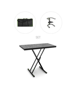 Gravity KSX 2 RD SET 2 DJ stand met laptop statief