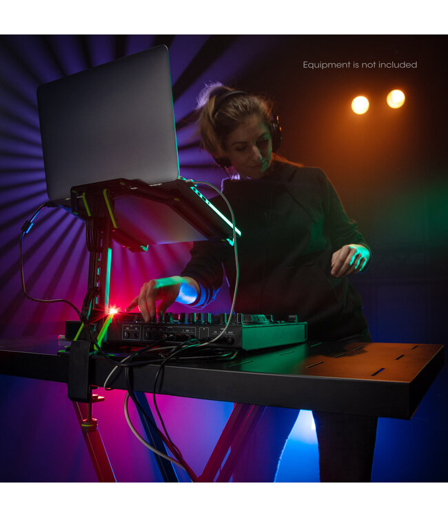 KSX 2 RD SET 2 DJ stand met laptop statief