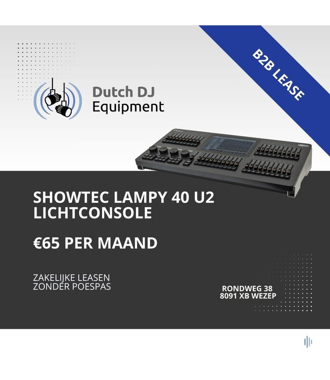 Showtec Showtec LAMPY 40 2U lichttafel B2B zakelijke lease - Levering na tekenen leasecontract