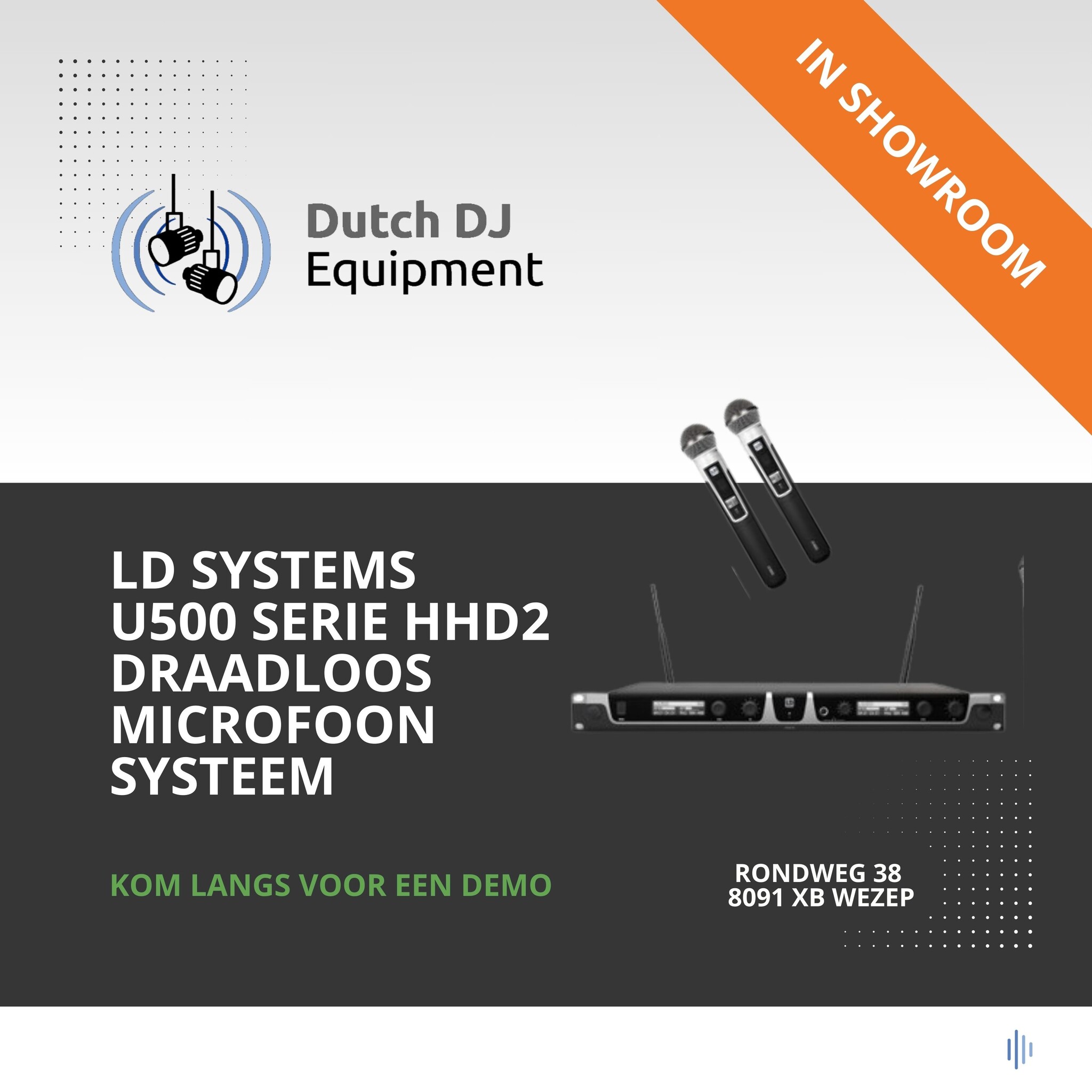 LD Systems U500 serie HHD 2 draadloos microfoon systeem