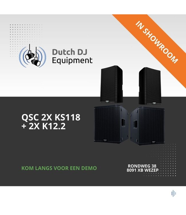 QSC geluidsset 2x KS118 + K12.2