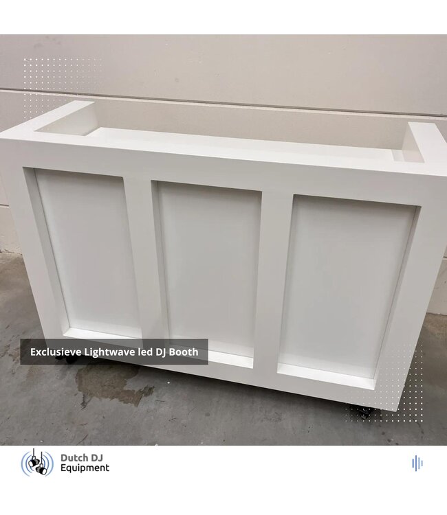 DDEQ High value exclusive Lightwave DJ booth - op bestelling gemaakt. Vraag om een demo