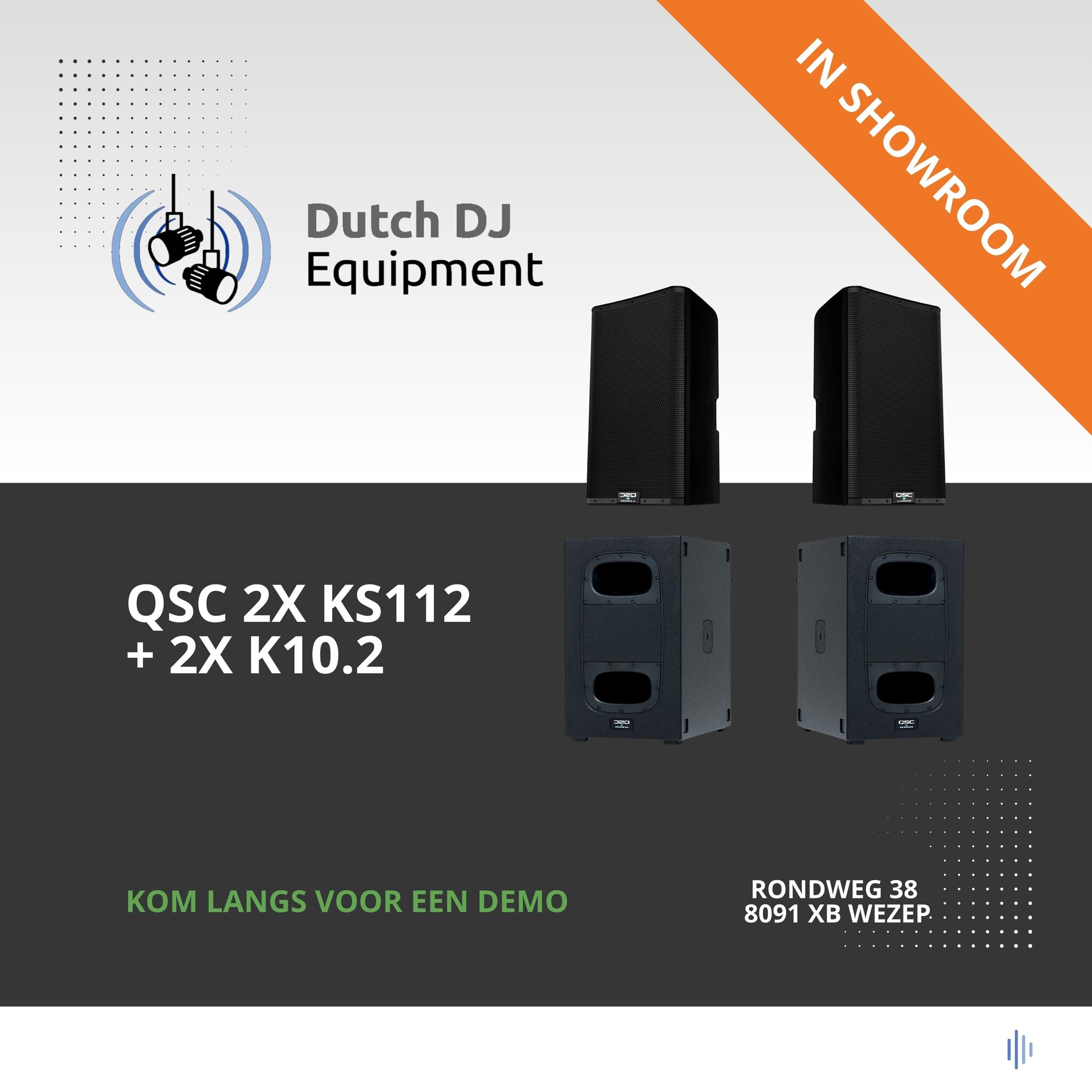 QSC geluidsset 2x KS112 + K10.2
