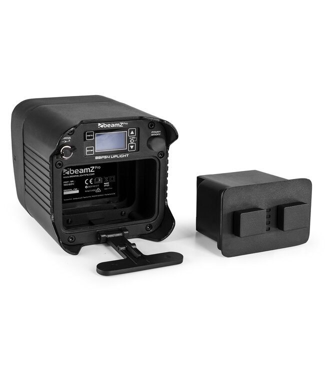 Beamz 8x BBP59 accu uplight SET in flightcase