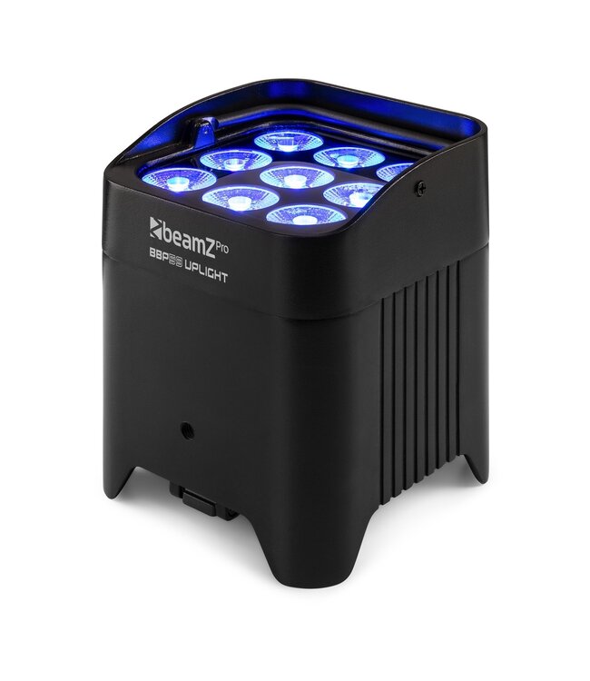 Beamz 8x BBP59 accu uplight SET in flightcase