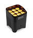 Beamz 8x BBP59 accu uplight SET in flightcase