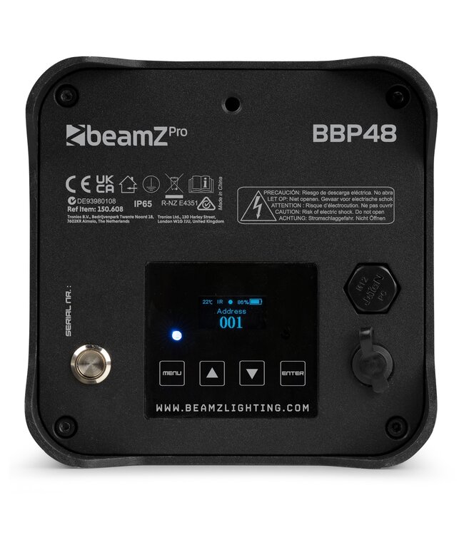 Beamz BBP48 accu uplight
