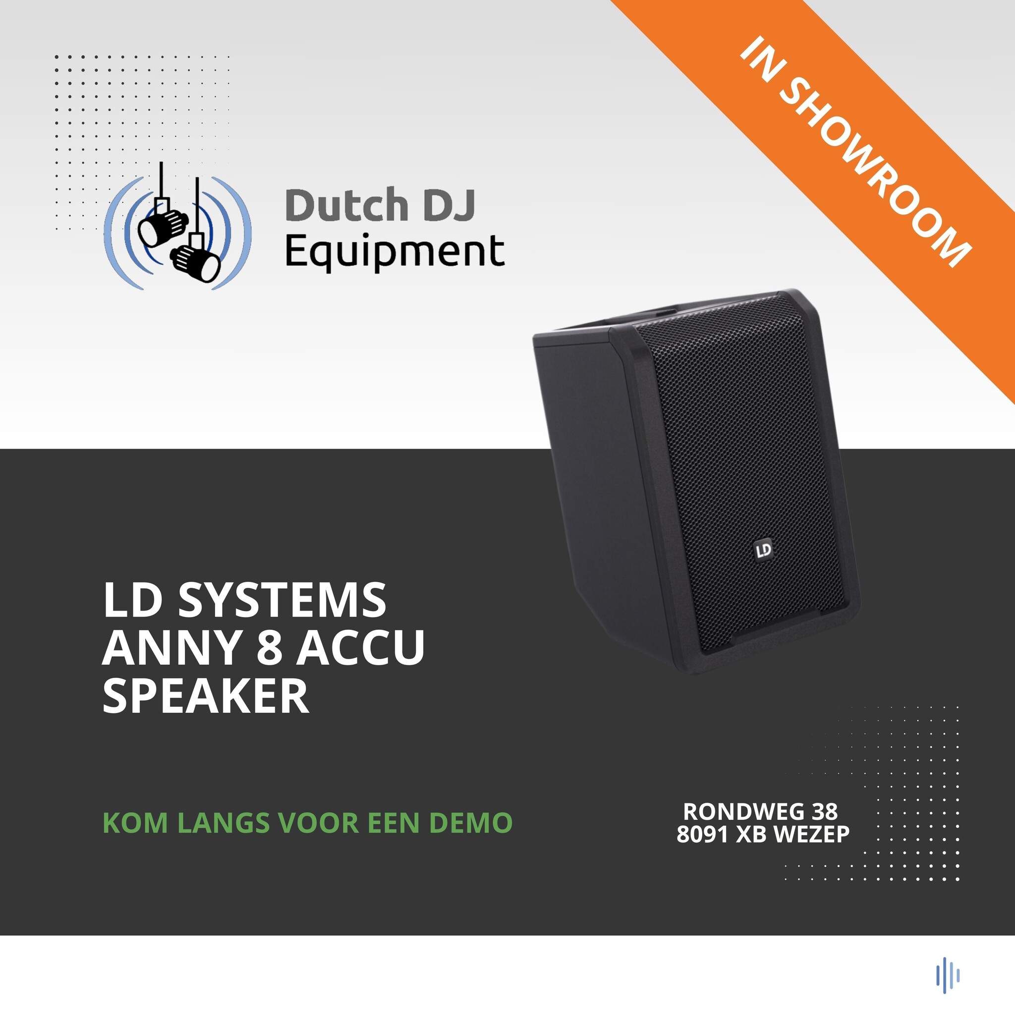 LD Systems ANNY 8 accu speaker stage black
