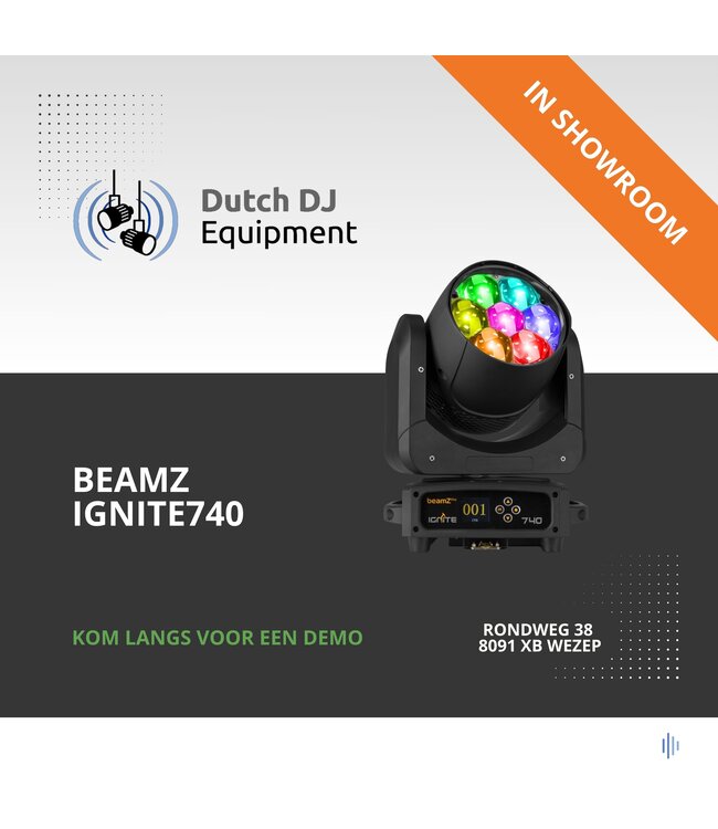 Beamz Ignite 740 Zoom wash movinghead