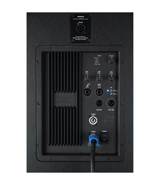 DAP Frigga actieve kolom PA systeem set met hoezen