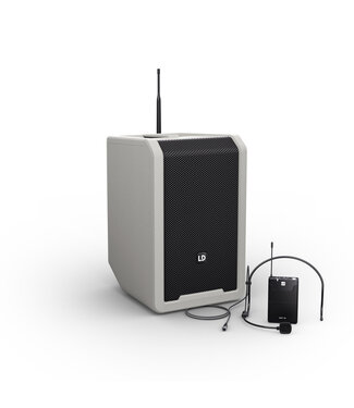 LD Systems ANNY 8 BPH 8 Inch Draagbare Accu Speaker met draadloze headset en Bodypack urban grey