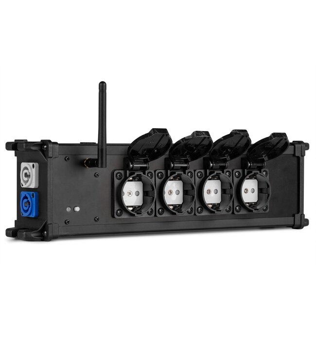 PD-connex PSB50 Power Splitter Box P-Con IN/OUT met draadloze dmx