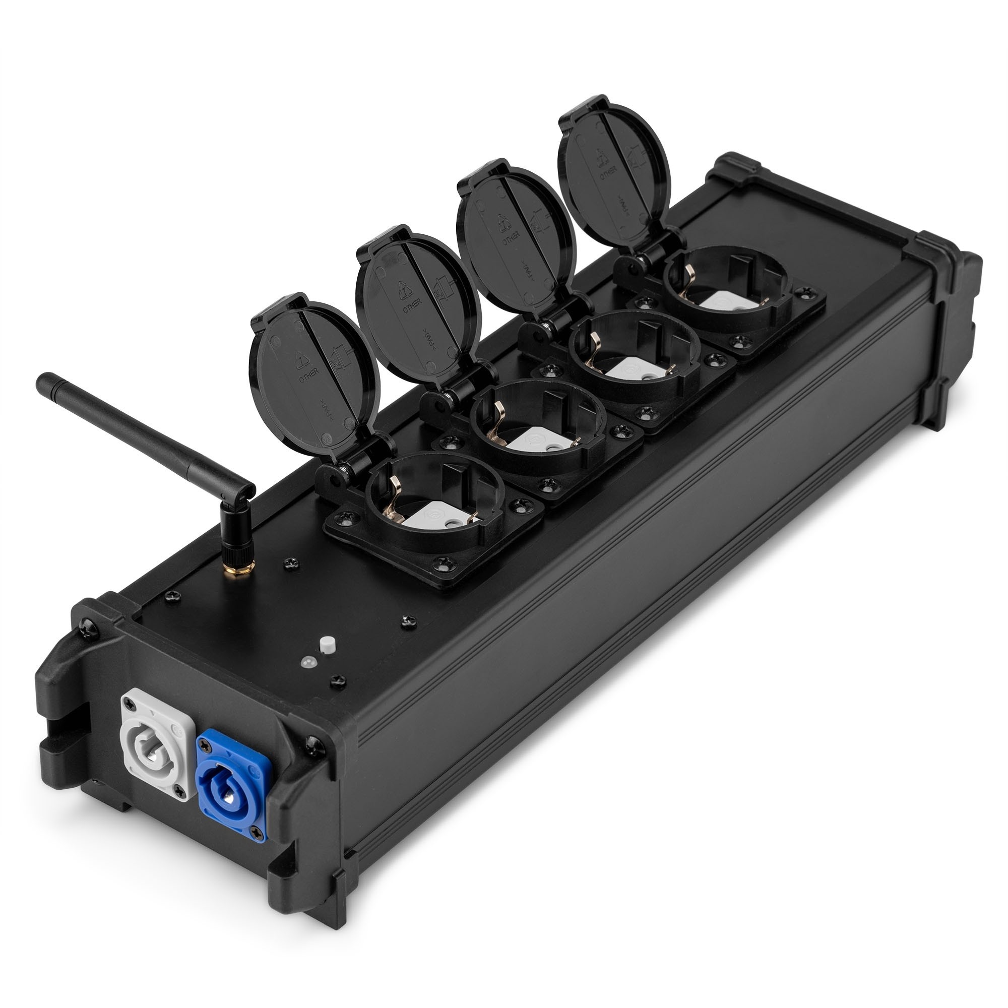 PD-Connex PSB50 Power Splitter Box P-Con IN/OUT met draadloze dmx