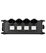 PSB45 Power Splitter Box P-Con TR IN/OUT met  4x shuko