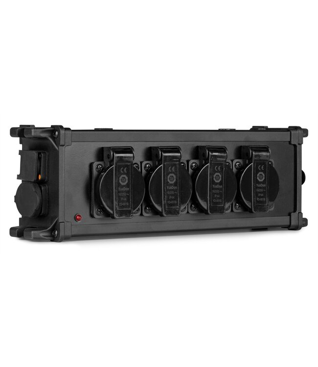 PD-connex PSB45 Power Splitter Box P-Con TR IN/OUT met  4x shuko