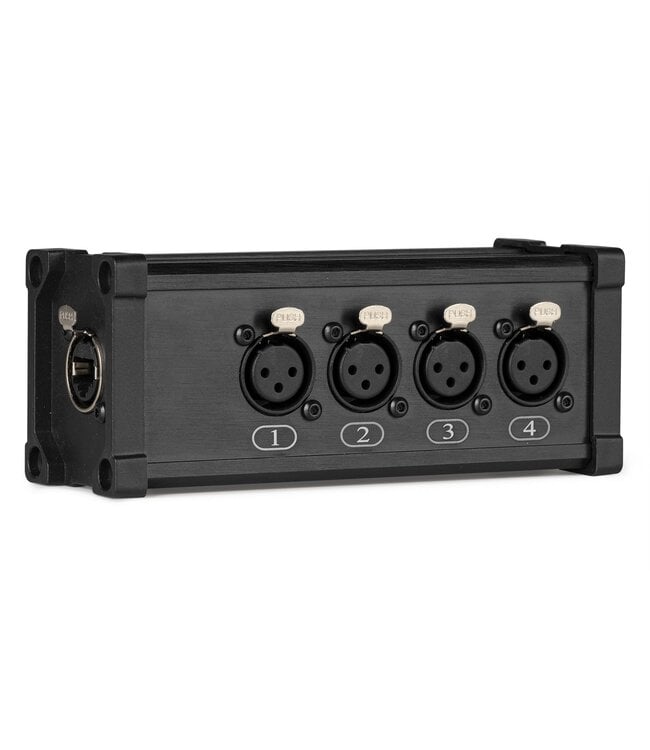 PD-connex CX187 RJ45 to 4x XLR 3 pins Splitter Box
