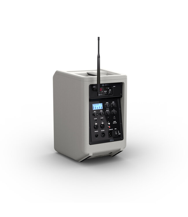 LD Systems ANNY 8 HHD Draagbare 8 Inch accu speaker met 1 draadloze microfoon Urban Grey