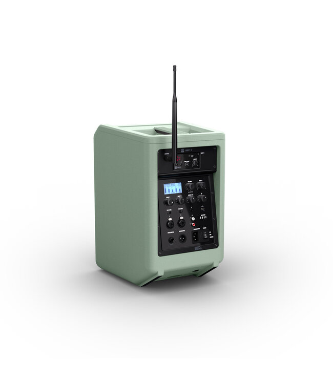 LD Systems ANNY 8 HHD Draagbare 8 Inch accu speaker met 1 draadloze microfoon Adventure Green