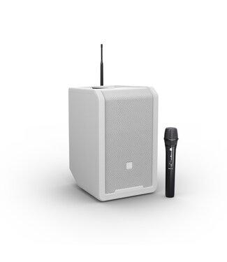 LD Systems ANNY® 8 HHD accu speaker met 1 draadloze microfoon Pure white