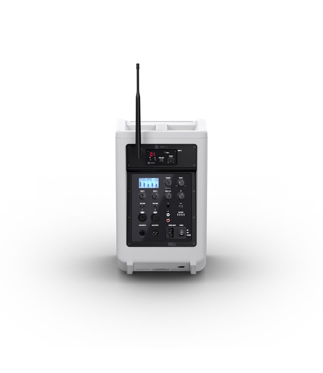 LD Systems ANNY® 8 HHD accu speaker met 1 draadloze microfoon Pure white