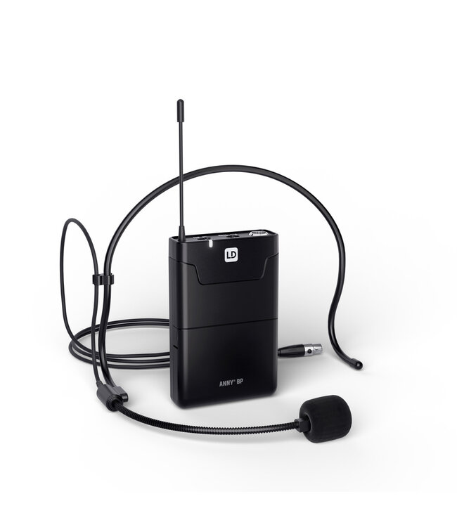 LD Systems ANNY 8 BPH 8 Inch Draagbare Accu Speaker met draadloze headset en Bodypack urban grey