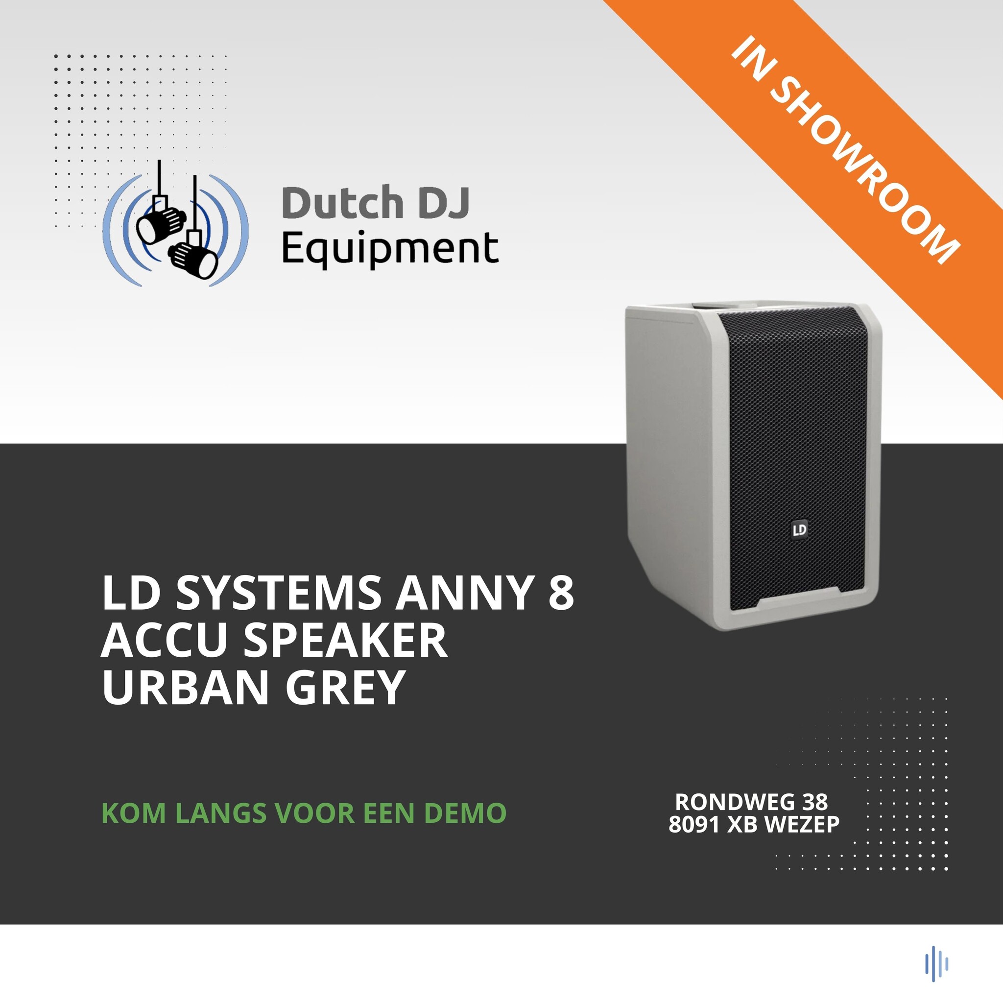 LD Systems ANNY 8 accu speaker Urban Grey