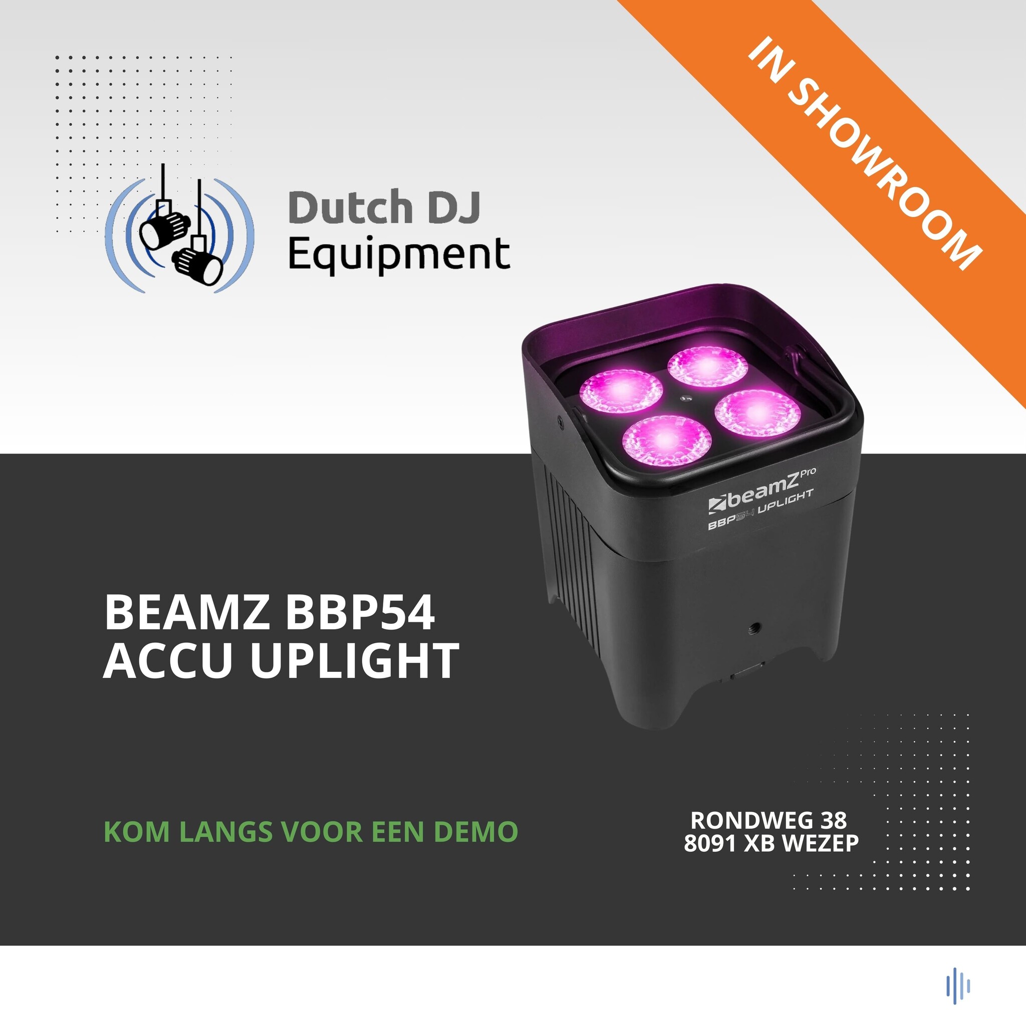 Beamz BBP54 Uplight IP65