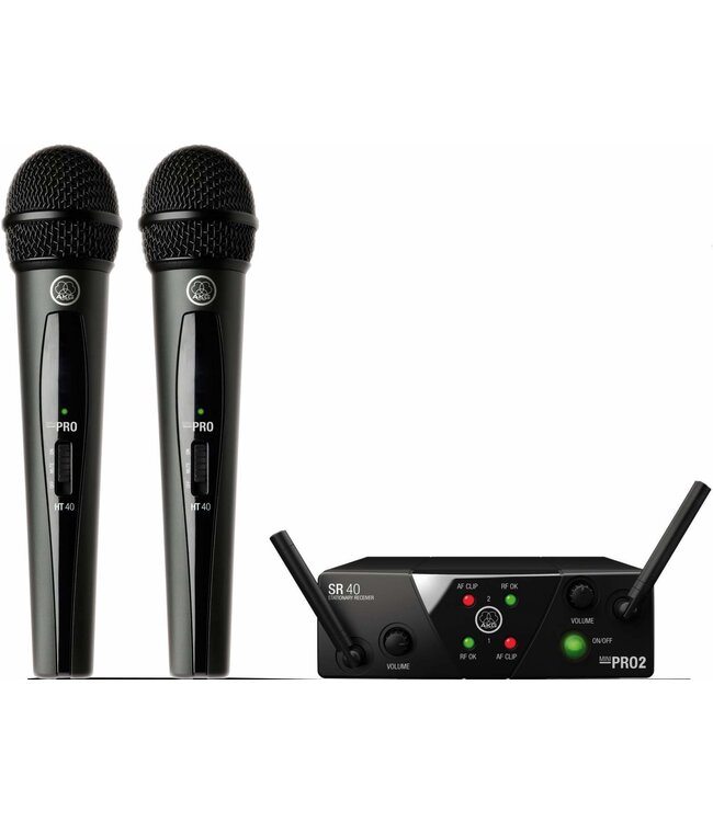 AKG WMS40 Mini Dual Vocal Set ISM draadloze microfoon set