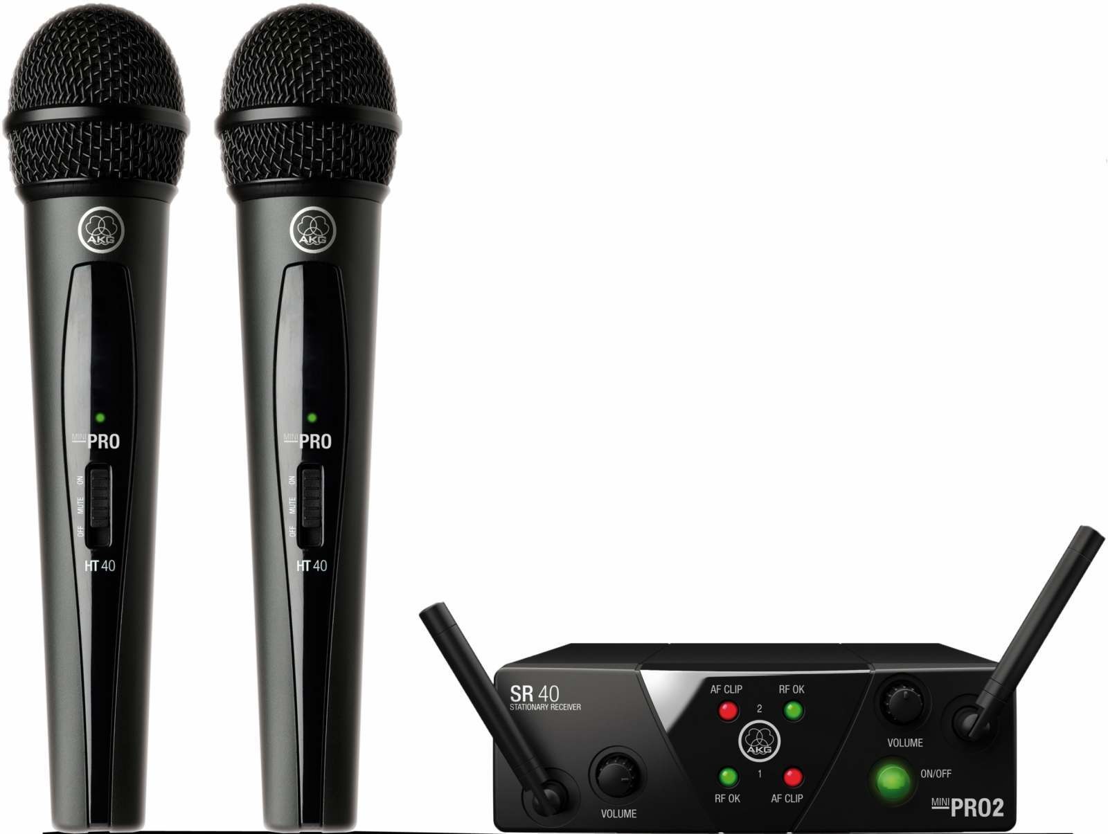 AKG WMS40 Mini Dual Vocal Set ISM draadloze microfoon set
