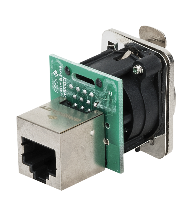 DAP Ethernet RJ45 ethernet D-size Chassis inbouwplug