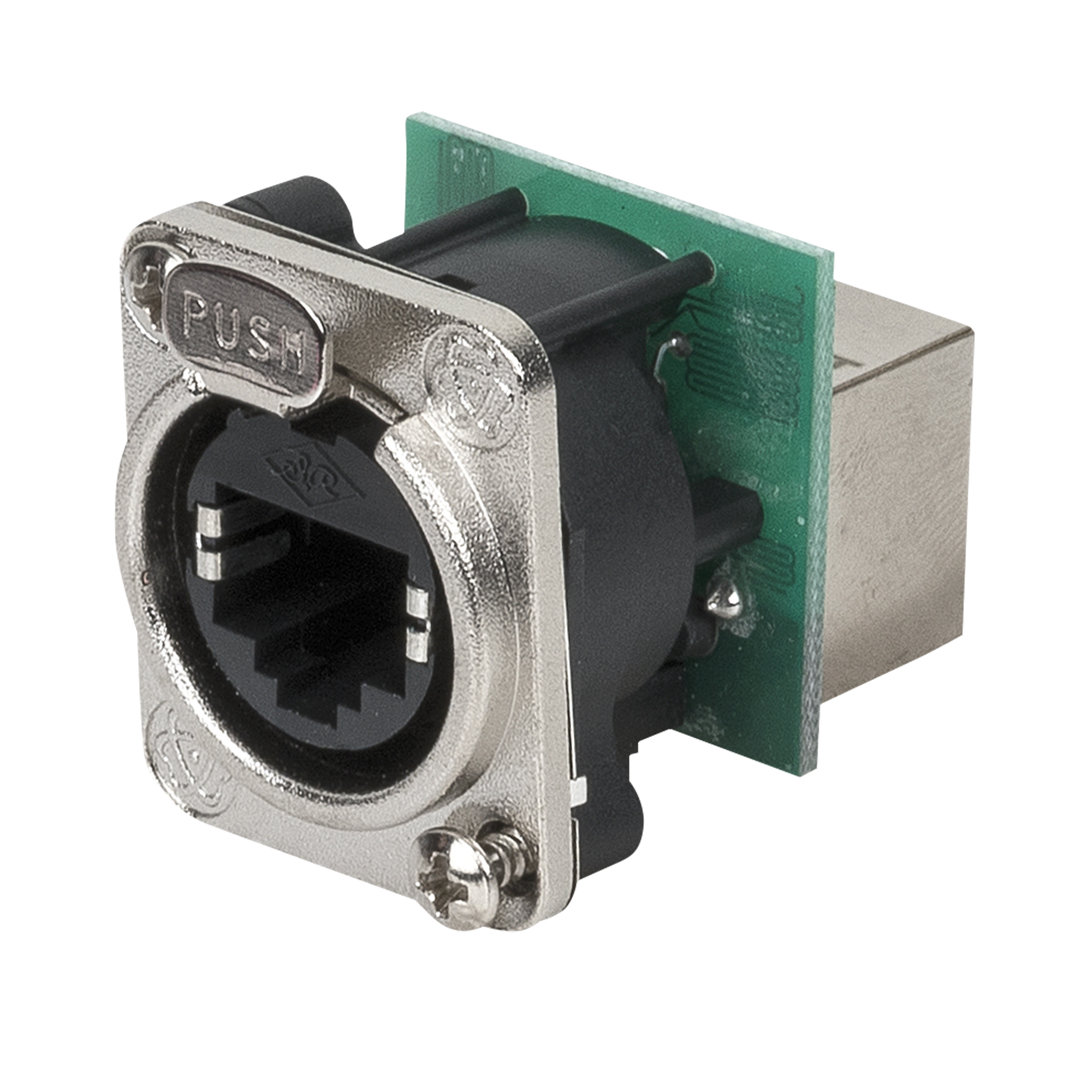 DAP Ethernet RJ45 ethernet D-size Chassis inbouwplug