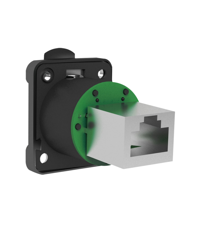 RJ45 Chassis ethernet inbouwplug