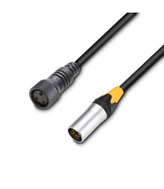 Cameo Cameo DMX IP65 XLR input kabel 3pins of 5pins 1 meter