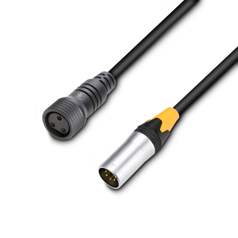 Cameo DMX IP65 XLR input kabel 3pins of 5pins 1 meter