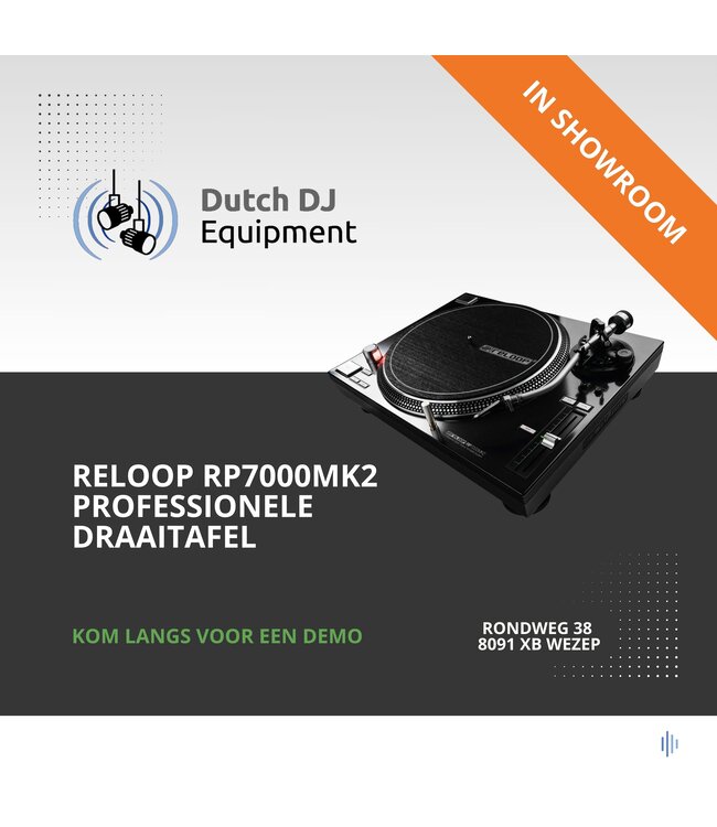 Reloop RP7000 MK2 Direct Drive Draaitafel Zwart
