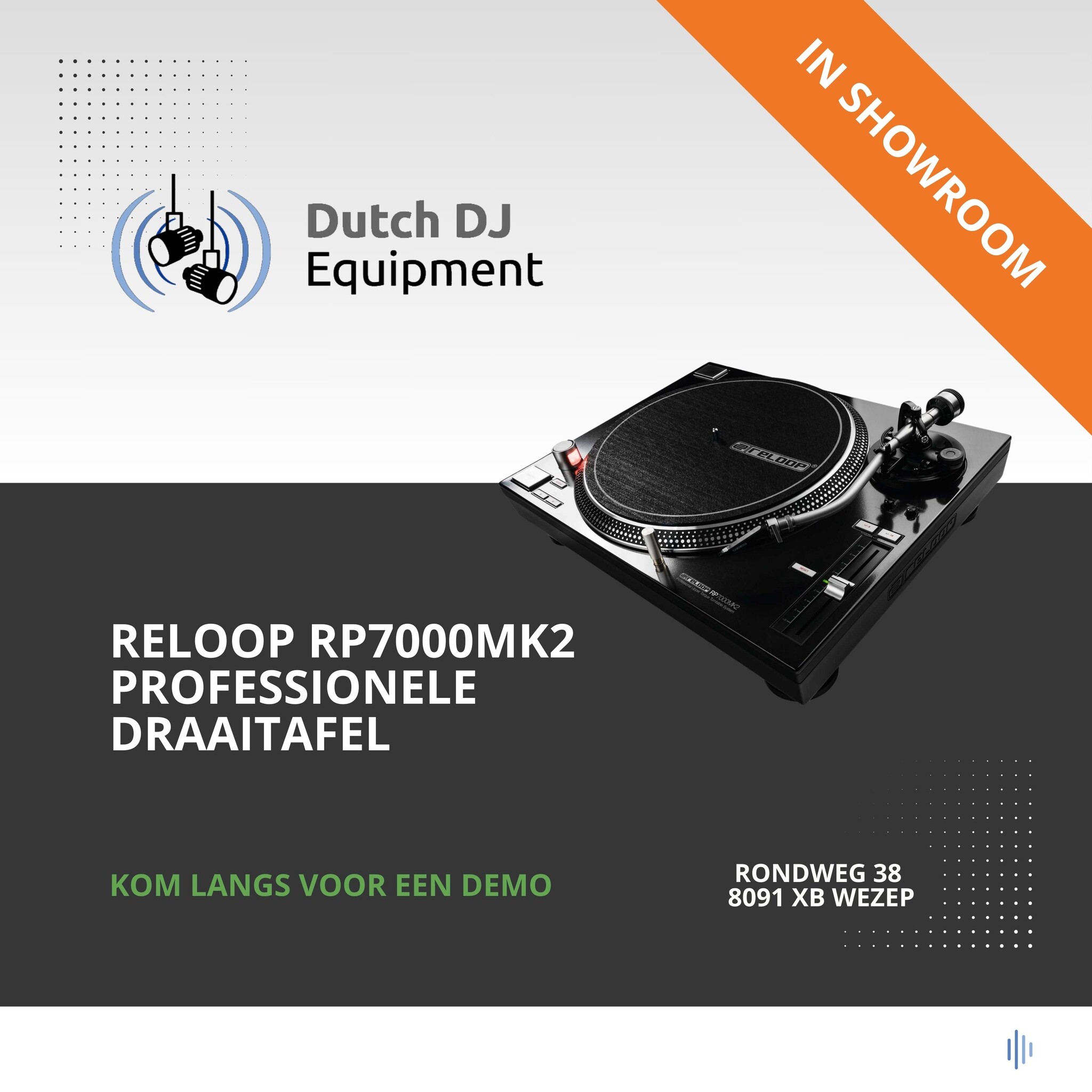 Reloop RP7000 MK2 Direct Drive Draaitafel Zwart - Dutch DJ Equipment