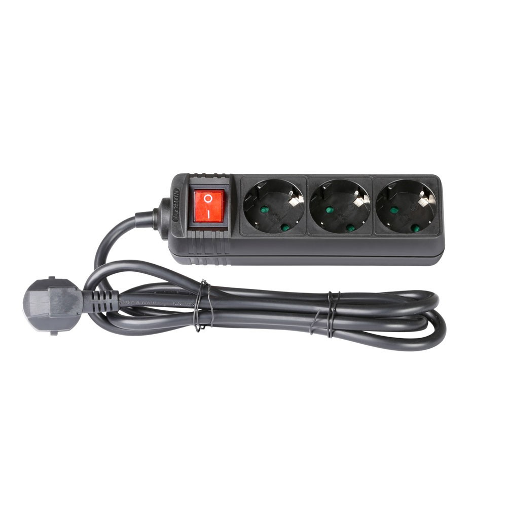 Adam Hall AH PDU 3S stekkerdoos met switch