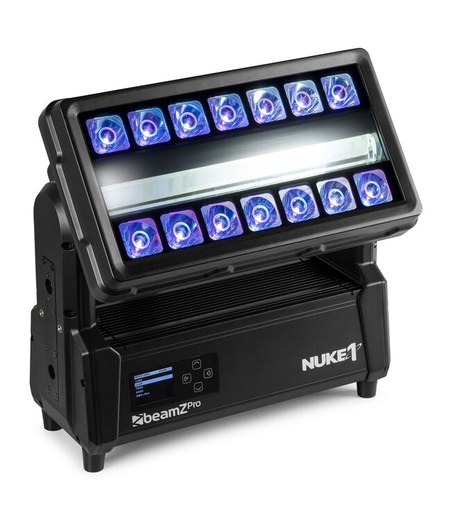Beamz Nuke 1 gemotoriseerde strobe beam IP67