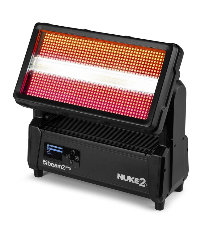 Beamz Nuke 2 gemotoriseerde strobe beam IP67