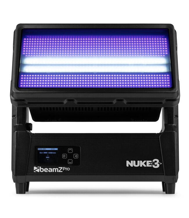 Beamz Nuke 3 gemotoriseerde strobe beam IP67