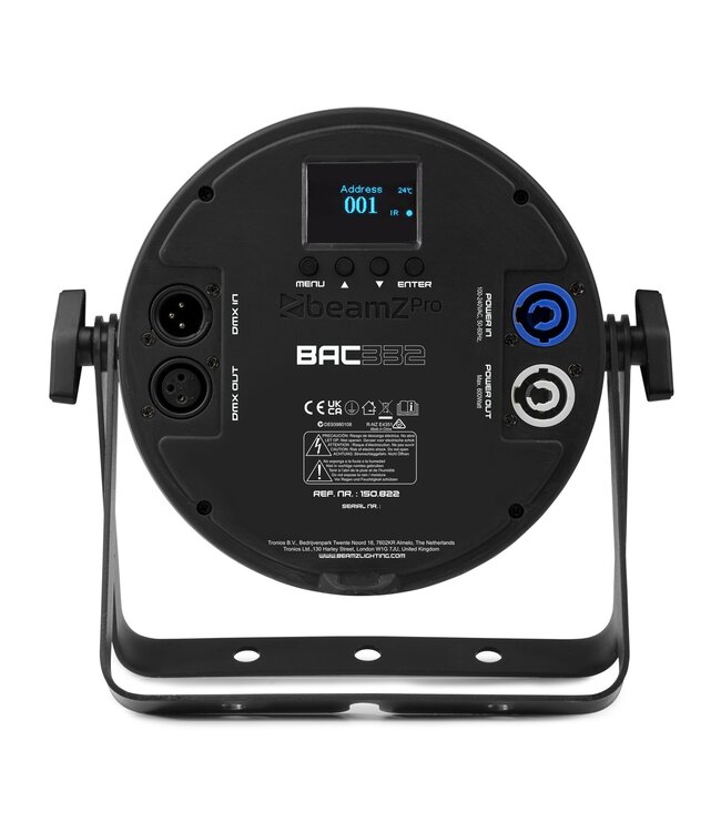 Beamz BAC332 LED pro par RGBALC