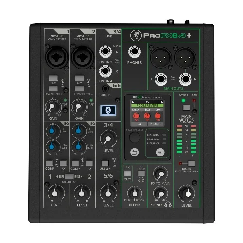MACKIE ProFX6v3+ 6 kanaals mixer met effecten