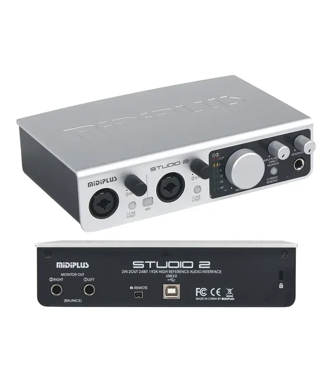 MIDIPLUS Studio 2 Tracktion Ed. usb audio interface