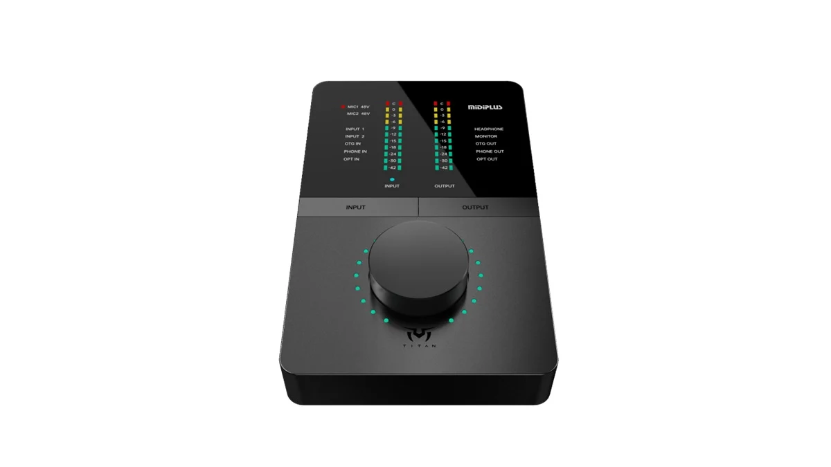 Midiplus Titan Q6 USB Audio Interface with LED Level Meter