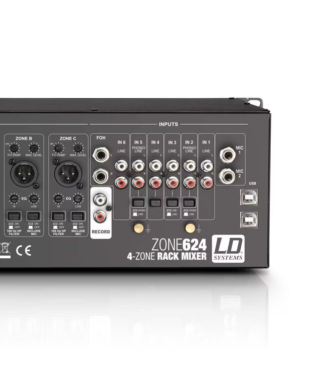 LD systems ZONE 624 zone mixer