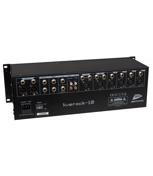JB systems Liverack 10 19 inch rack mixer