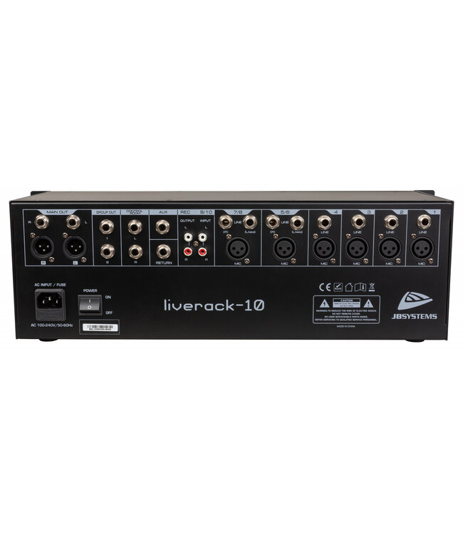 JB systems Liverack 10 19 inch rack mixer