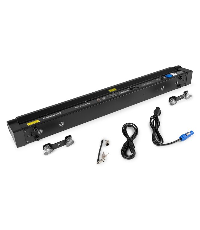 Beamz Hyaden moving ledbar met 7 led's en 8 laser beams