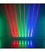 Beamz Hyaden moving ledbar met 7 led's en 8 laser beams